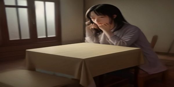 中年男性在家庭书房使用笔记本电脑参加视频会议，屏幕显示在线美颜工具界面，背景整洁有书架