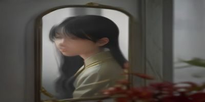 MirrorSelf镜像自拍在线平台界面，展示左右镜像翻转功能与多角度拍摄辅助线，界面简洁现代感强